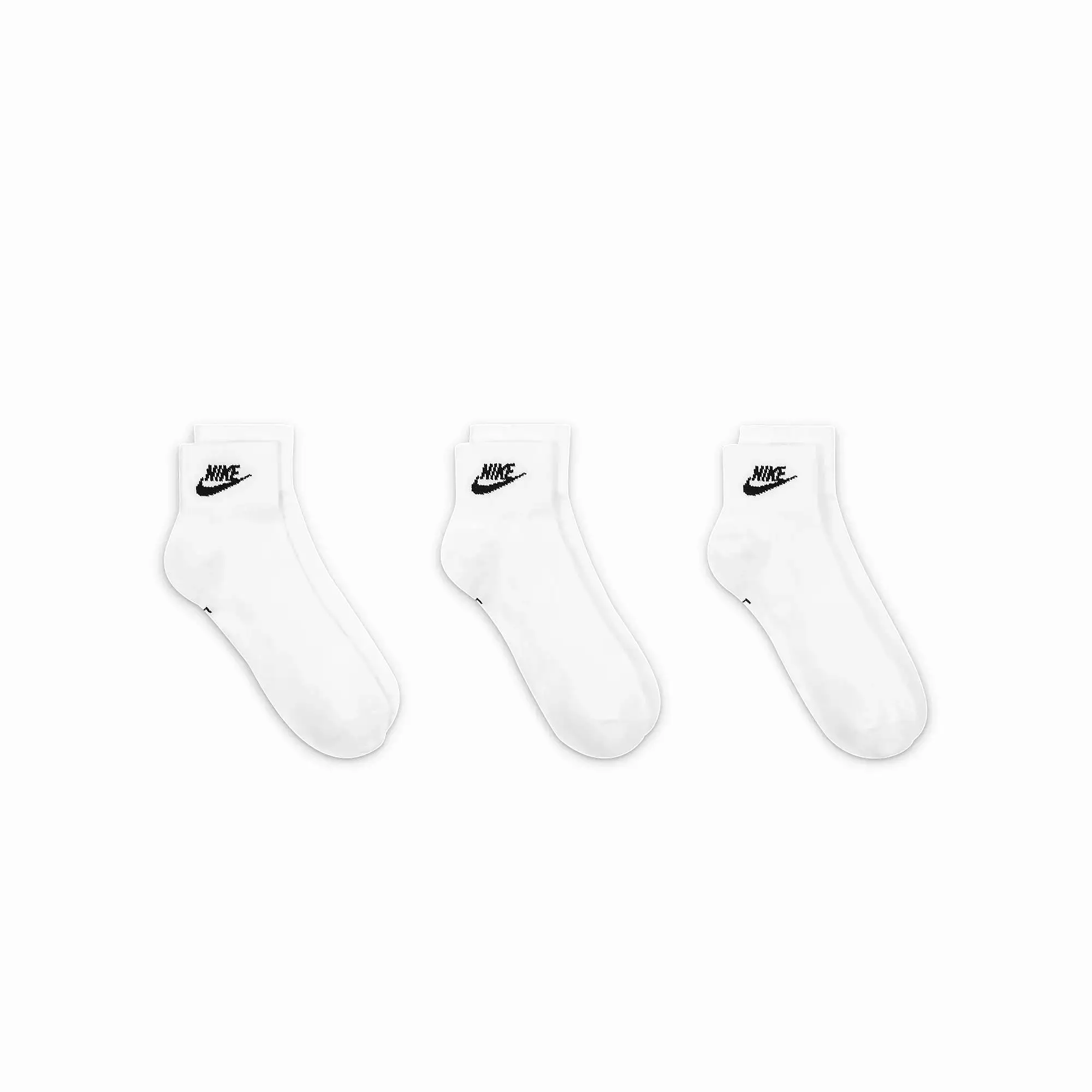 EVERYDAY ESSENTIAL ANKLE SOCKS (3 PAIRS) 'WHITE/BLACK'