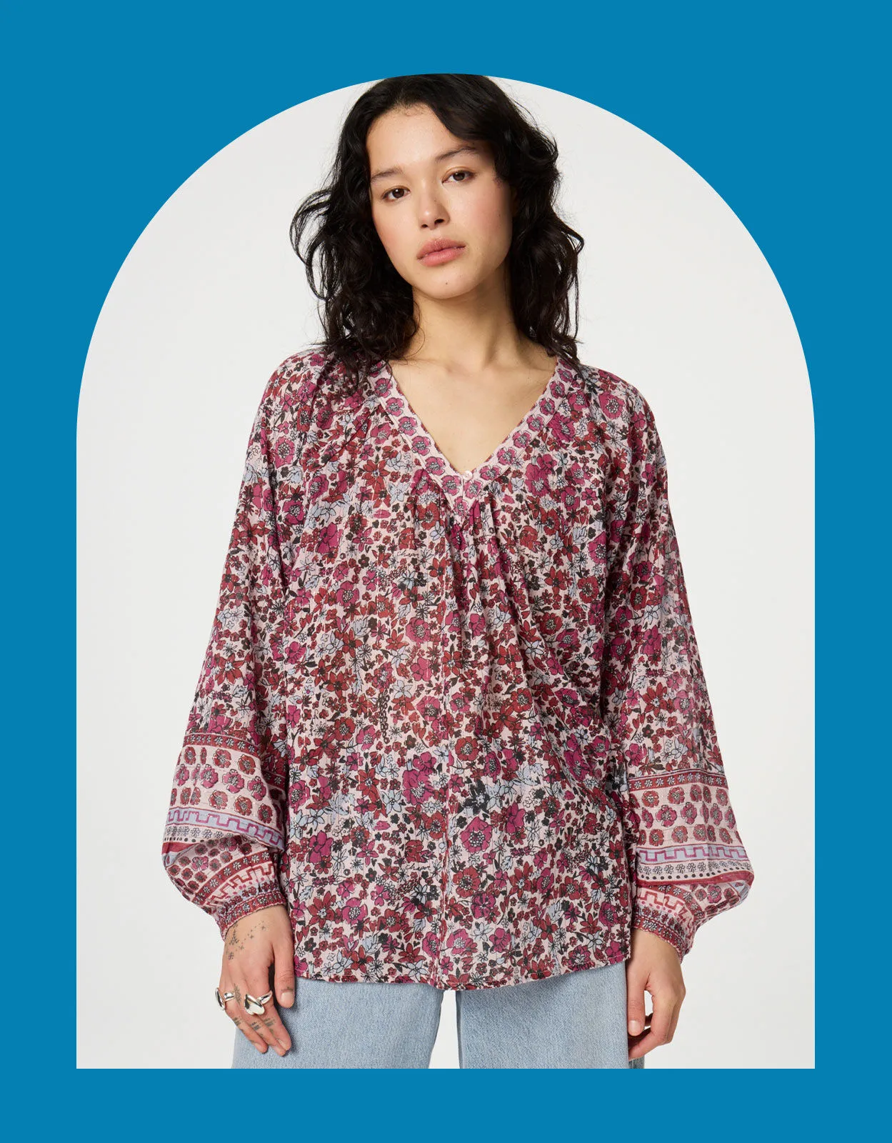 Fabienne Chapot Floral Print Blouse Pink