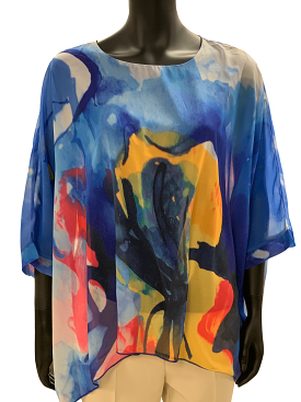 Funsport Blue Floral Blouse - 241867