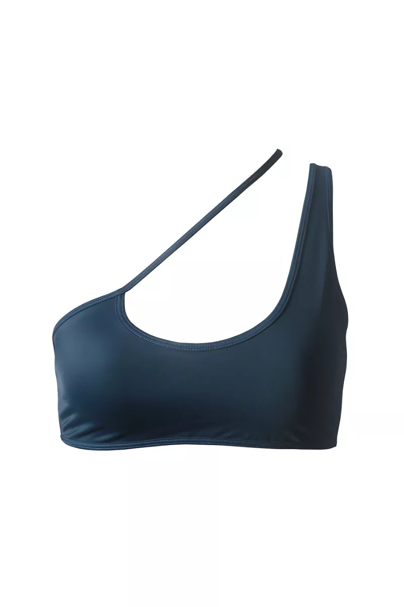 Hamade Activewear Asymmetric One Shoulder Top - Peacock