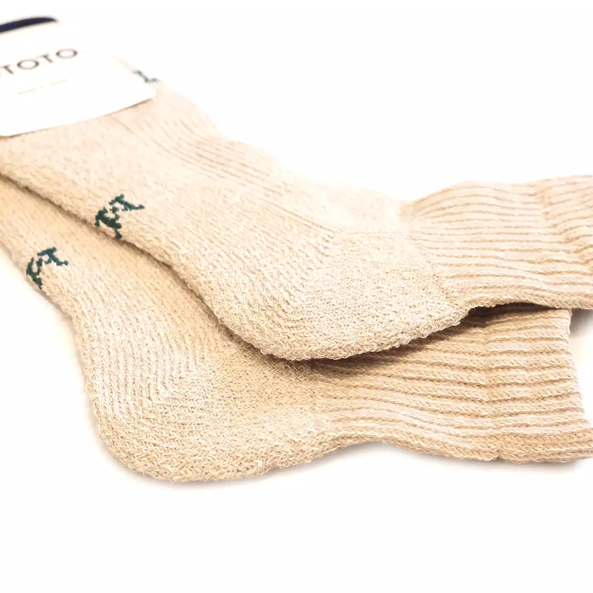 Hemp + Organic Cotton Pile Ankle Socks - Beige