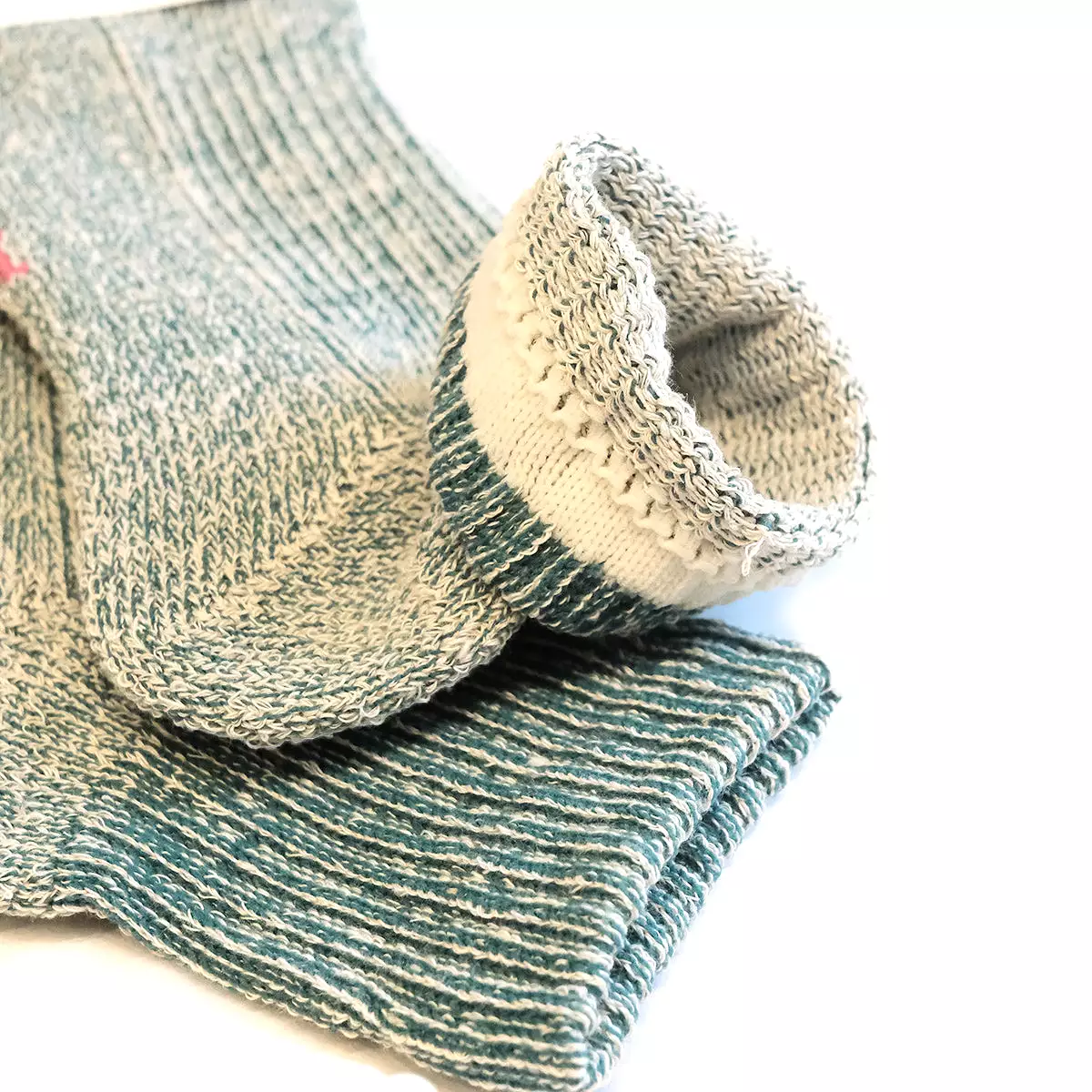 Hemp + Organic Cotton Pile Ankle Socks - Sea Green