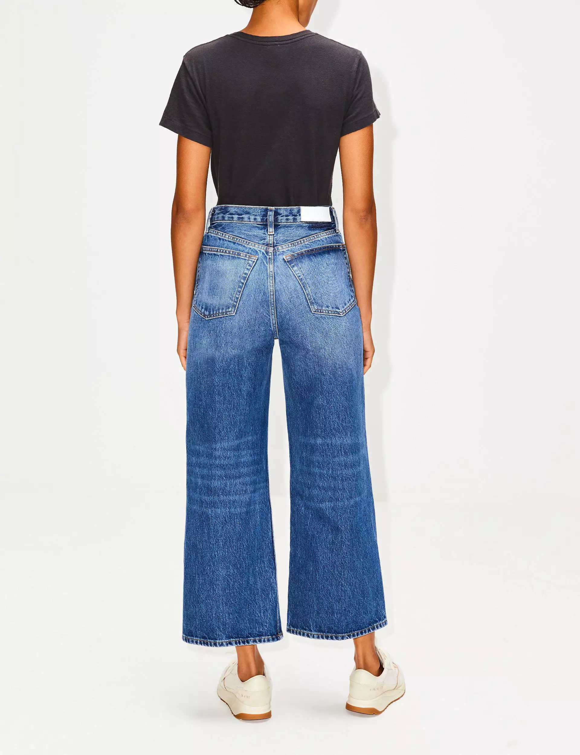 High Rise Wide Leg Crop Jean