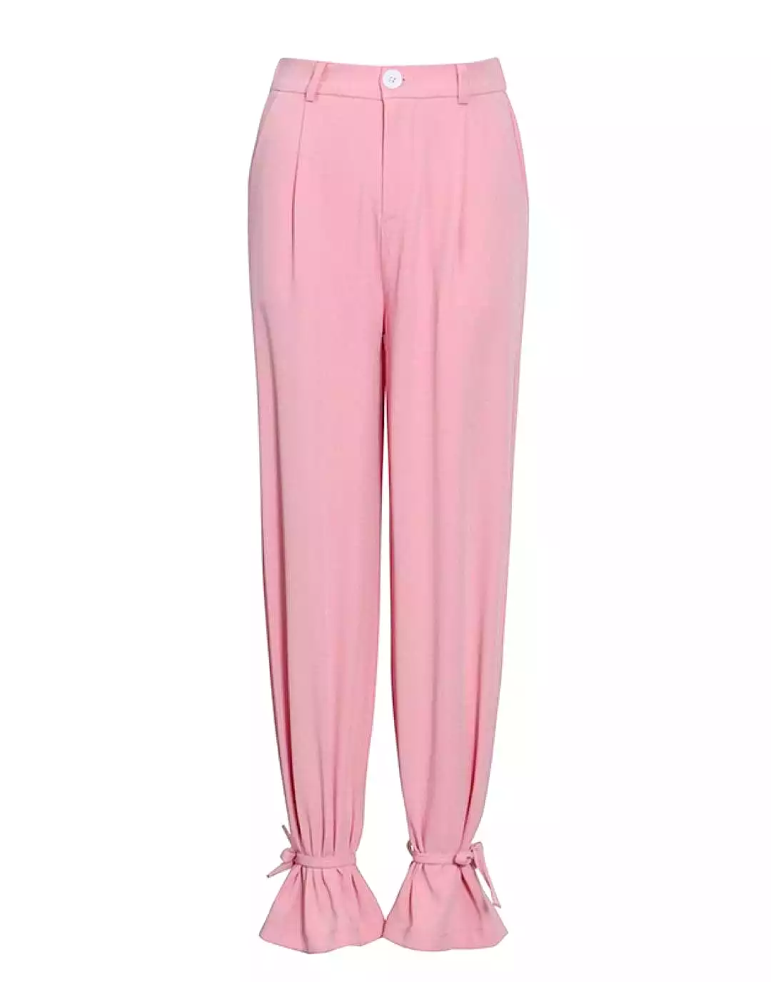 High Waisted Wide Laced Ankle Pants