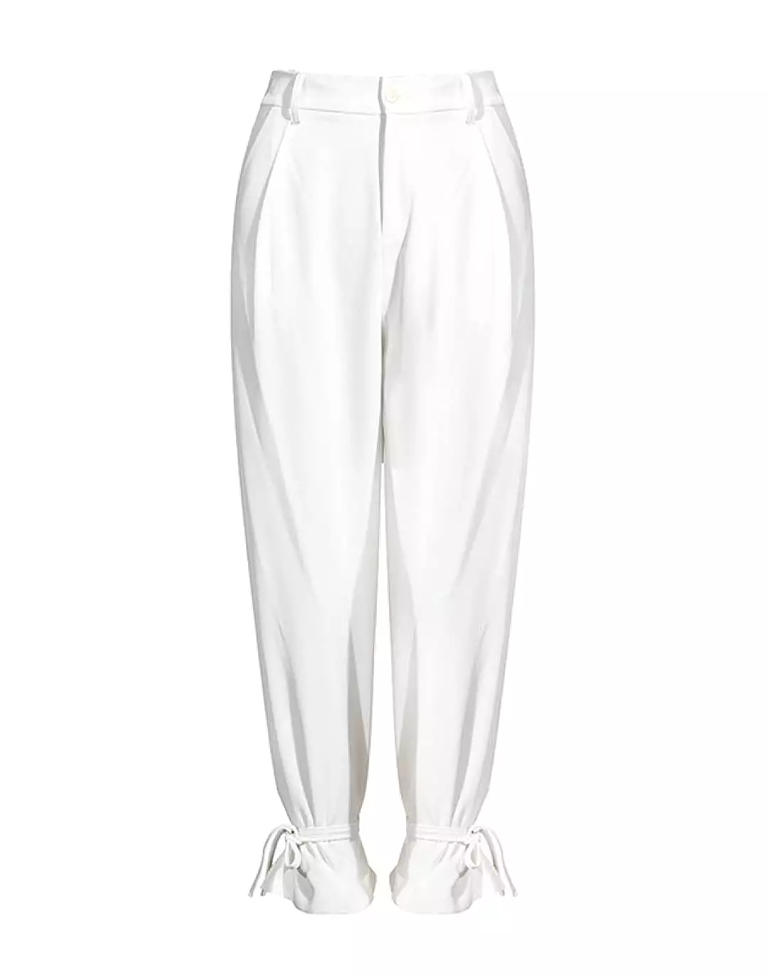 High Waisted Wide Laced Ankle Pants