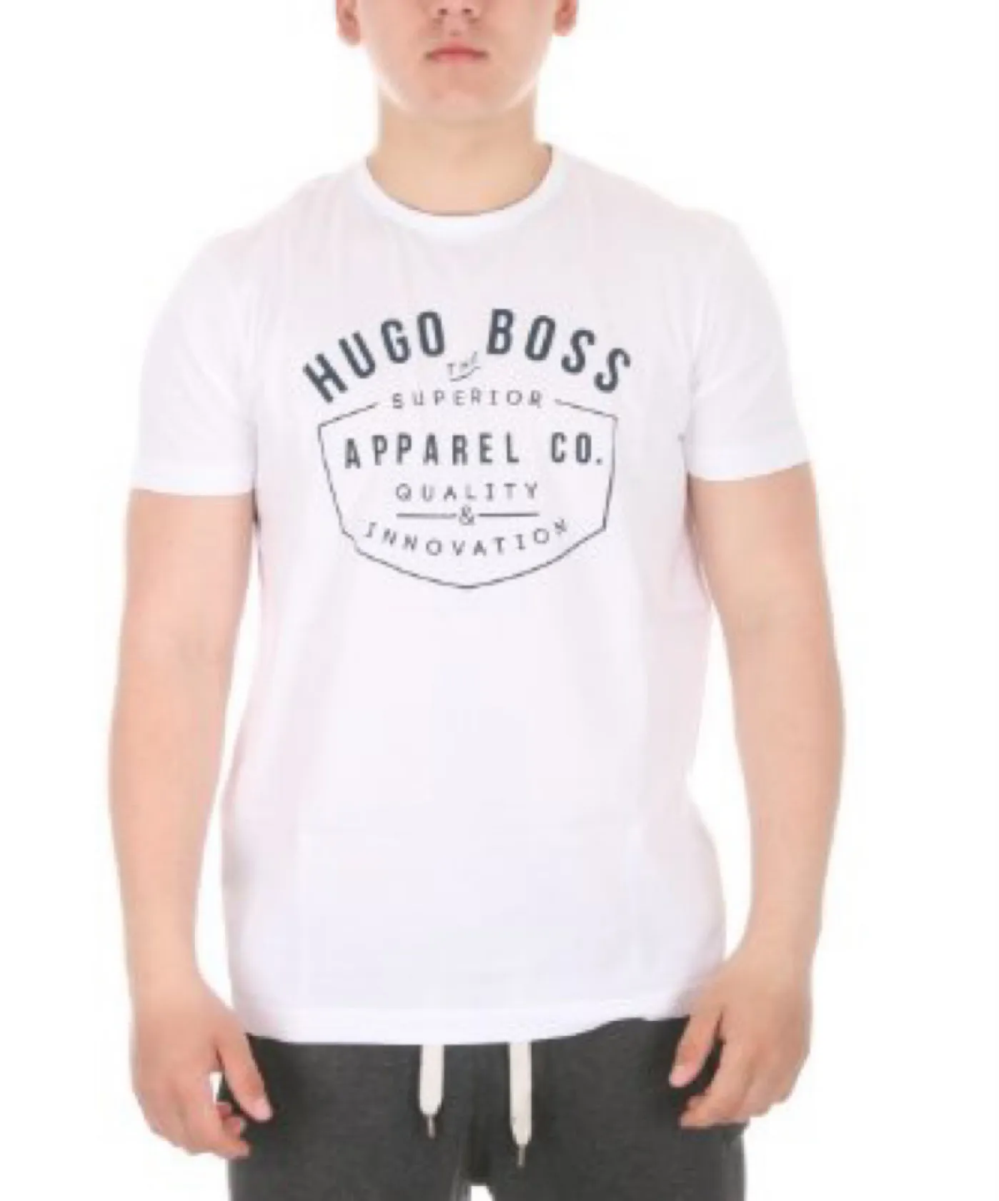 Hugo Boss  |Cotton Short Sleeves Logo T-Shirts