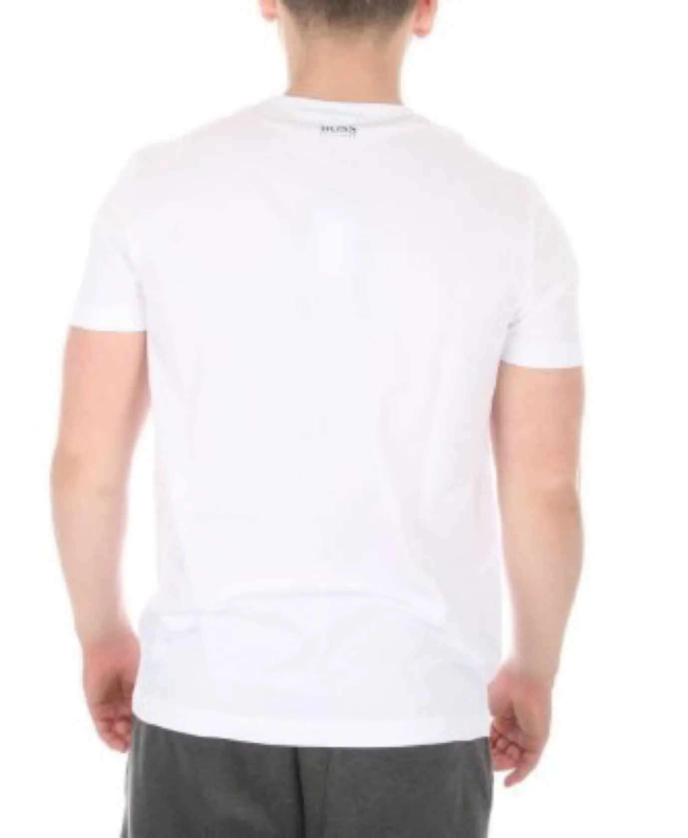 Hugo Boss  |Cotton Short Sleeves Logo T-Shirts