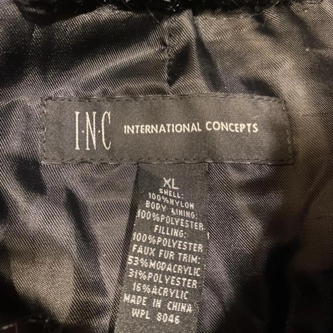 INC International Concepts Women's Black Coat