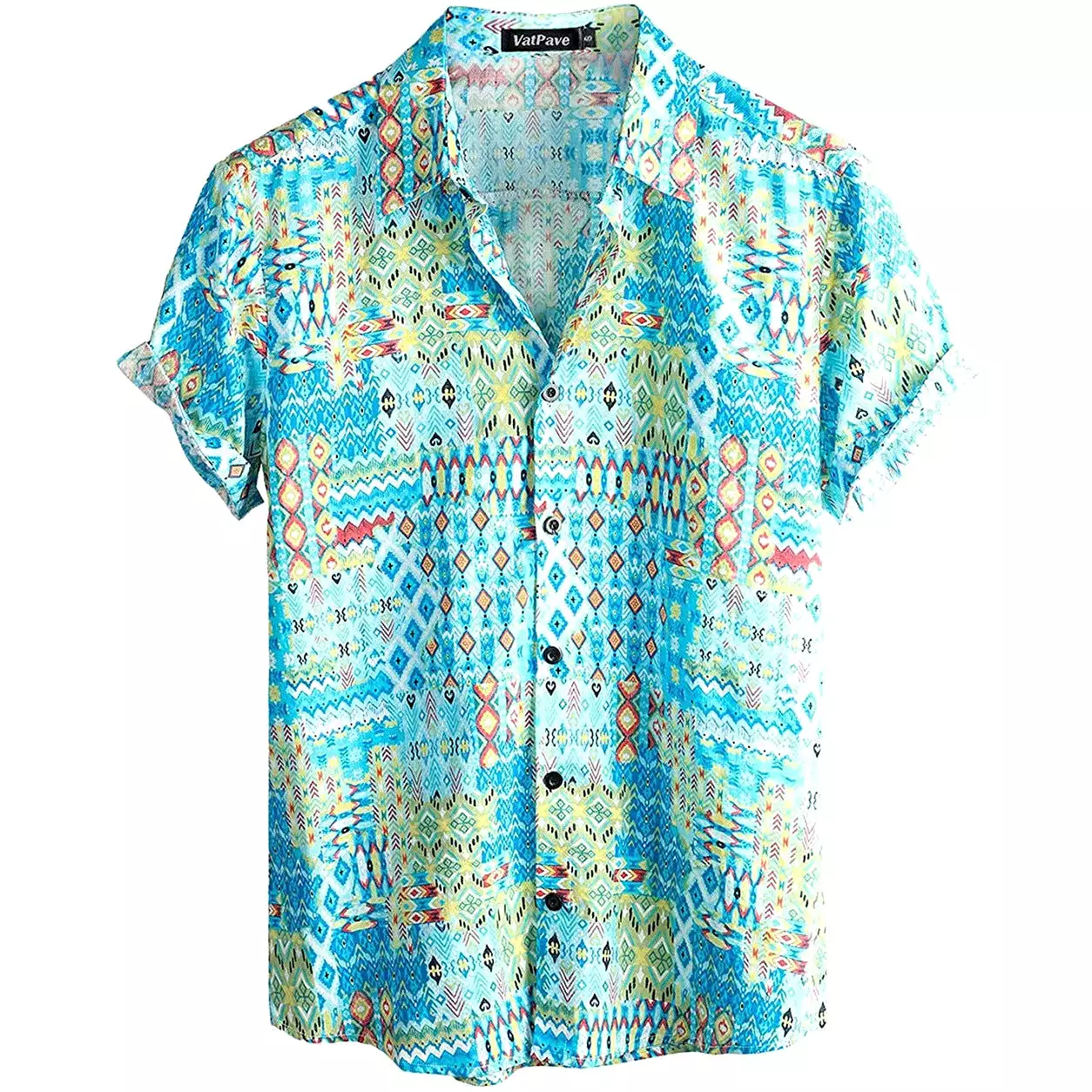 INSTOCK - Cross-border men's summer Hawaiian print short-sleeved