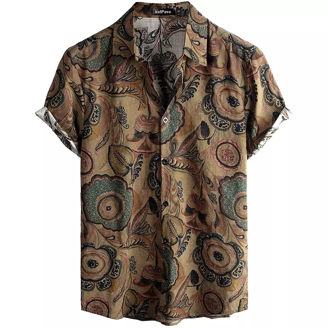 INSTOCK - Cross-border men's summer Hawaiian print short-sleeved