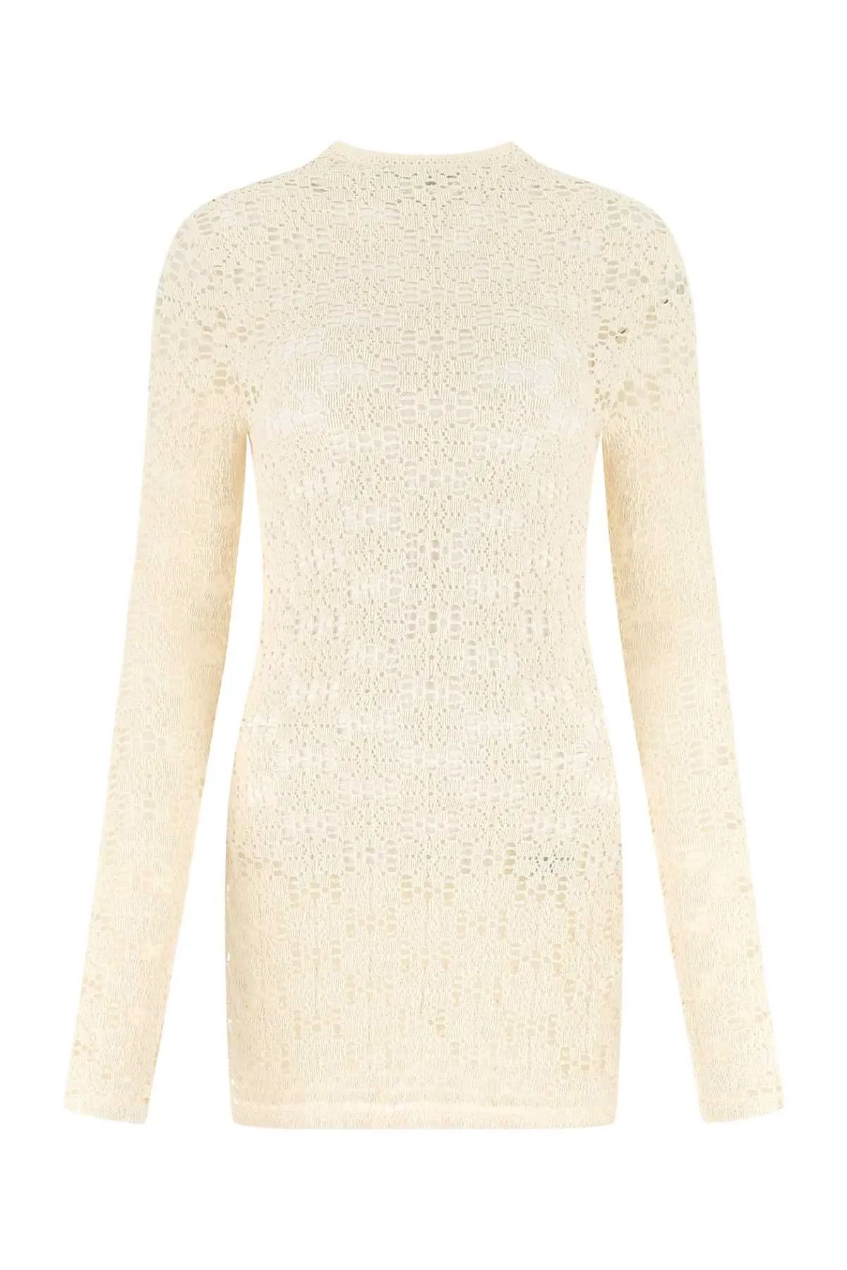 Jil Sander Floral-Lace Detail Long Sleeved Top