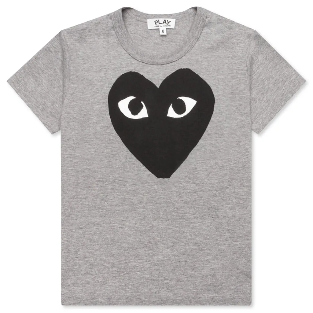 Kid's Heart T-Shirt - Grey