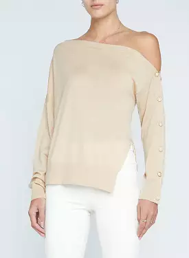 L’agence - Ledger Off Shoulder Top - Almond