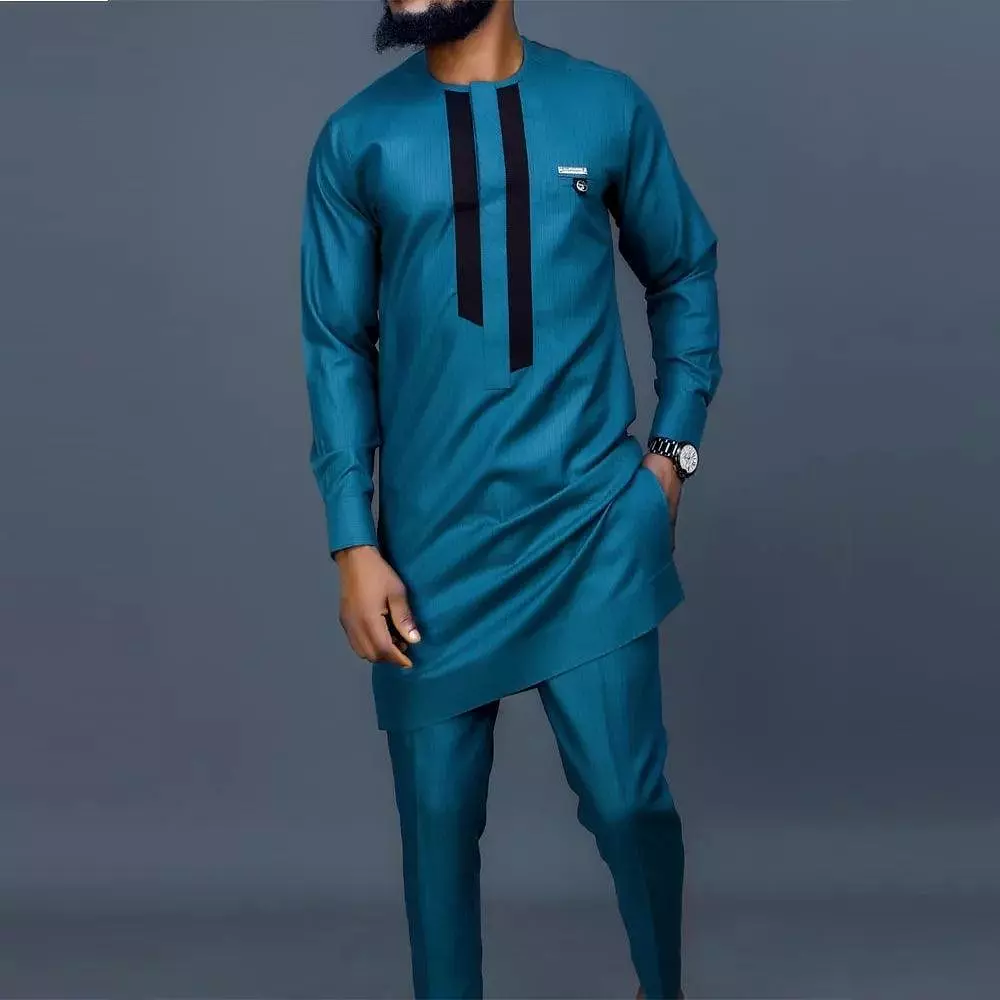 Long Top African Clothing Outfit Set