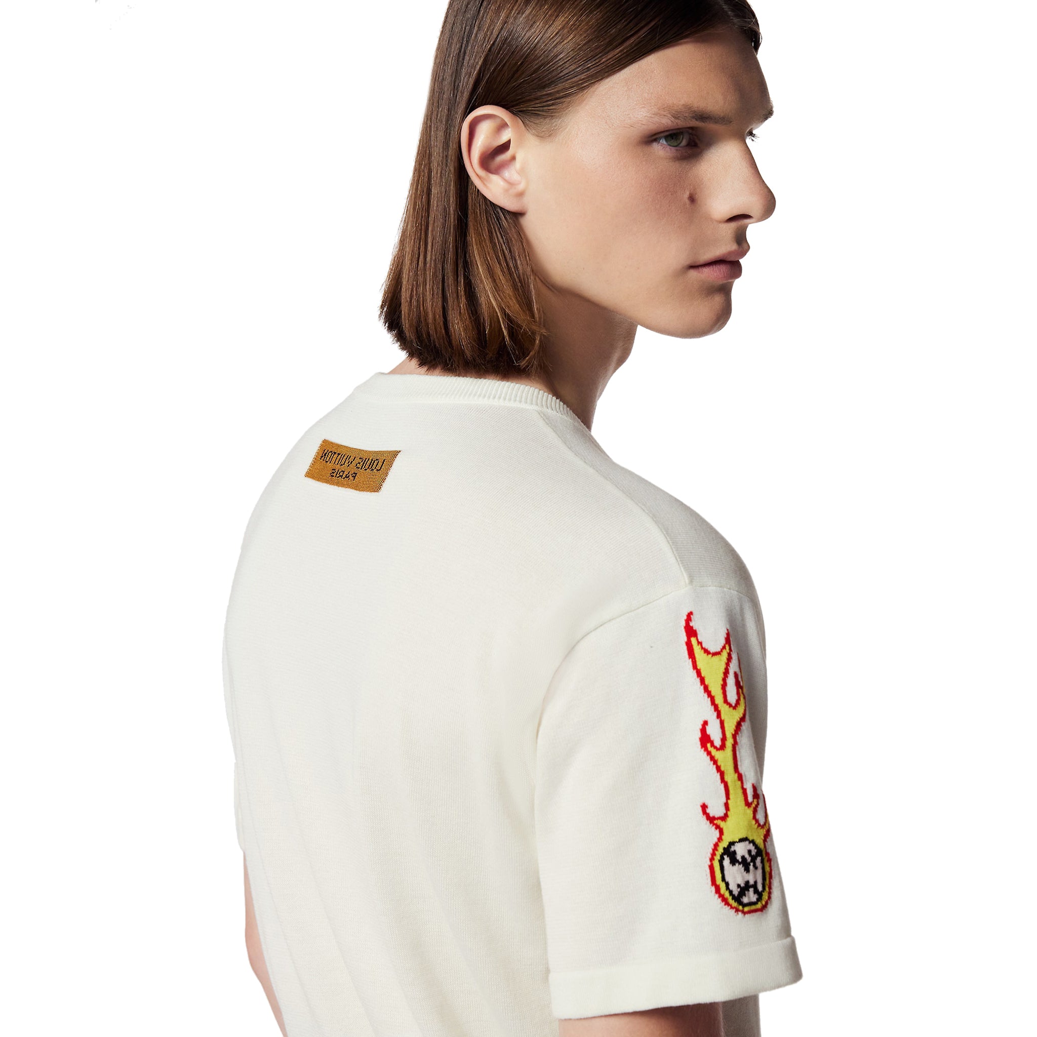 Louis Vuitton Graphic Short Sleeved Crew Neck White T Shirt