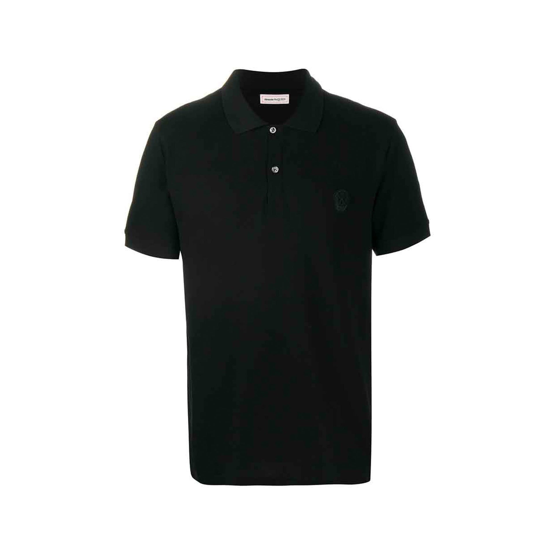 Maglietta Polo Alexander Mcqueen Skull Patch