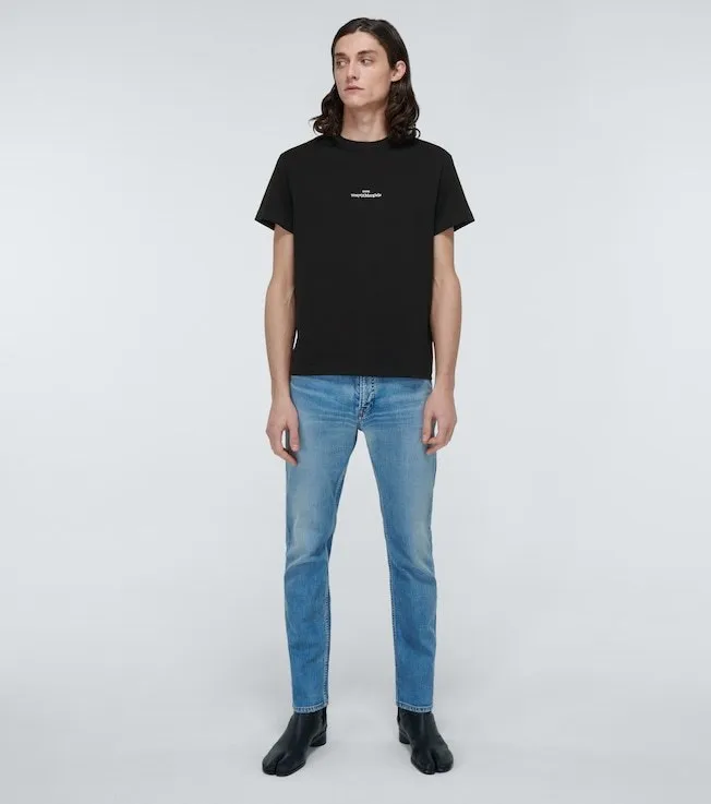 Maison Margiela  |Crew Neck Cotton Short Sleeves Logo Designers