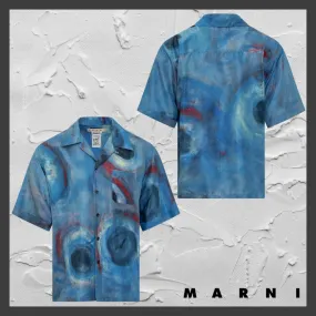 MARNI  |Silk Short Sleeves Designers Shirts