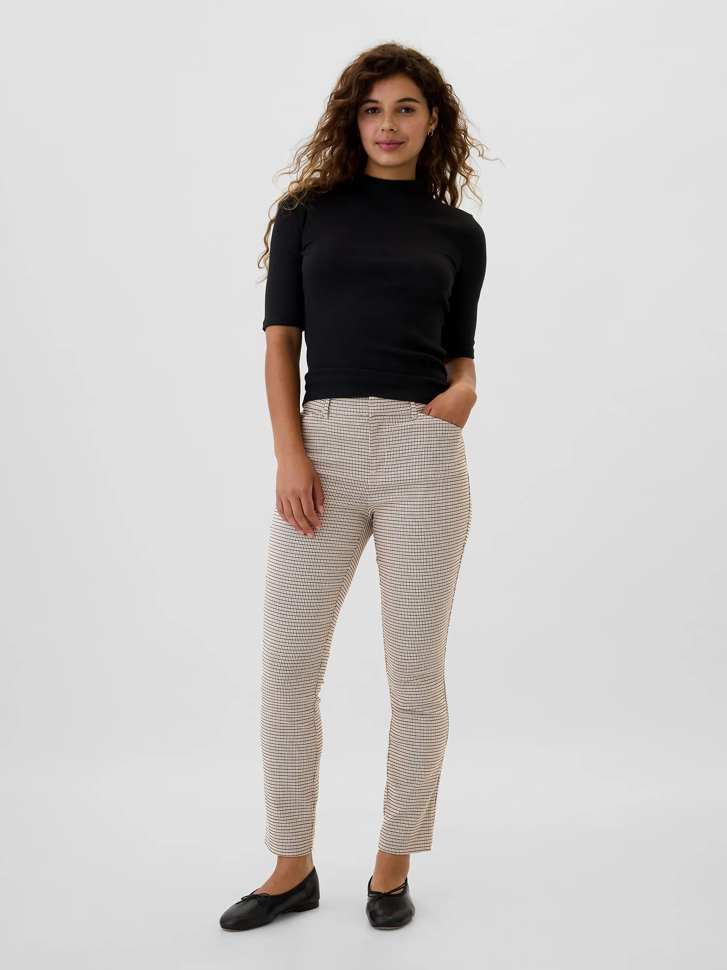 Mid Rise Skinny Ankle Pants