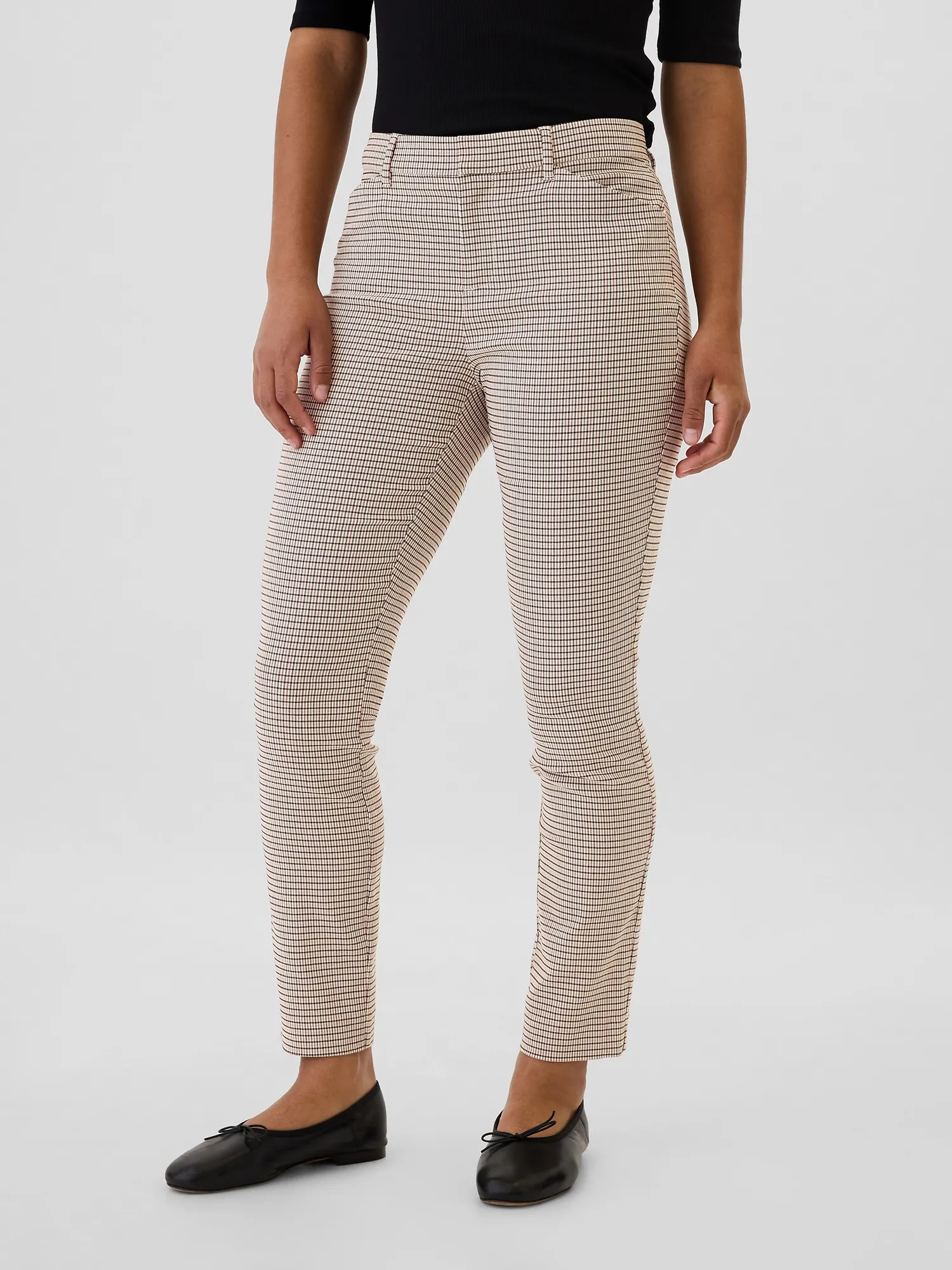 Mid Rise Skinny Ankle Pants