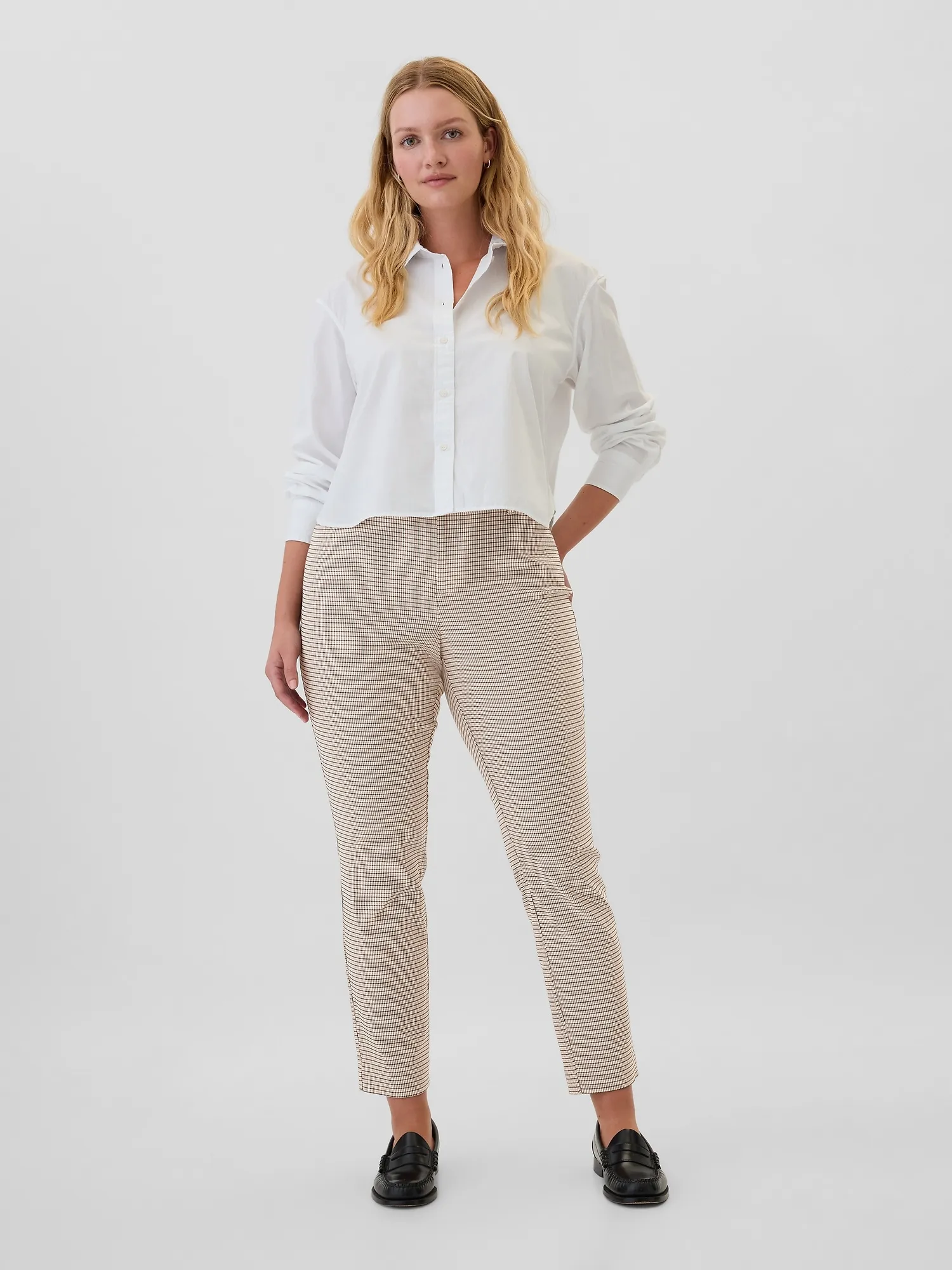 Mid Rise Skinny Ankle Pants