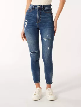 Mila High-Rise Ankle Skinny Jeans