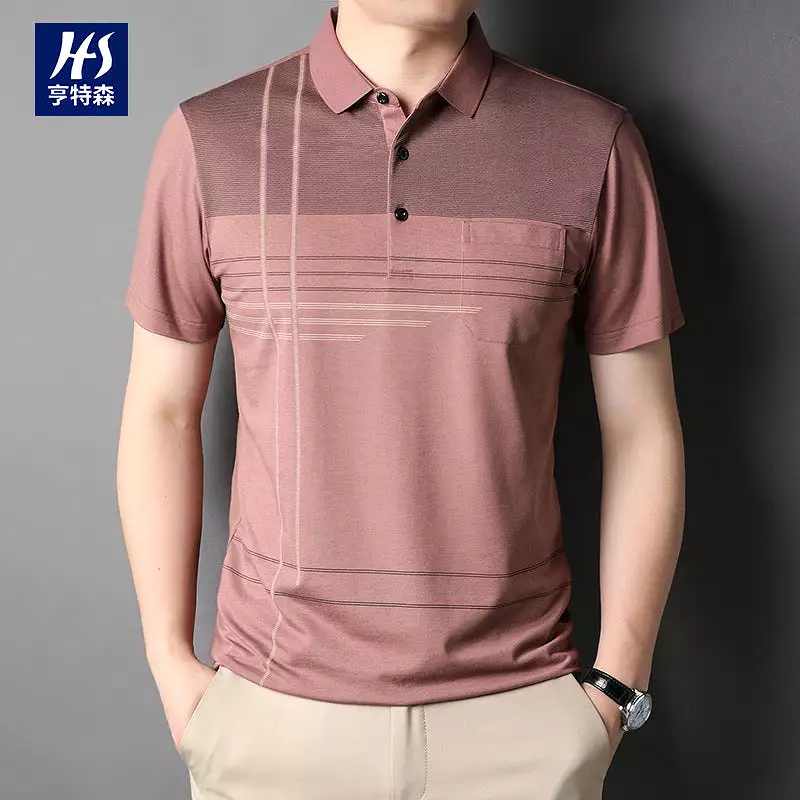 New Summer Middle-aged Short-sleeved Dad Polo Shirt