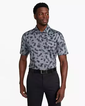 Nike Dri-FIT Tour Micro Print Polo Smoke Grey - SS24