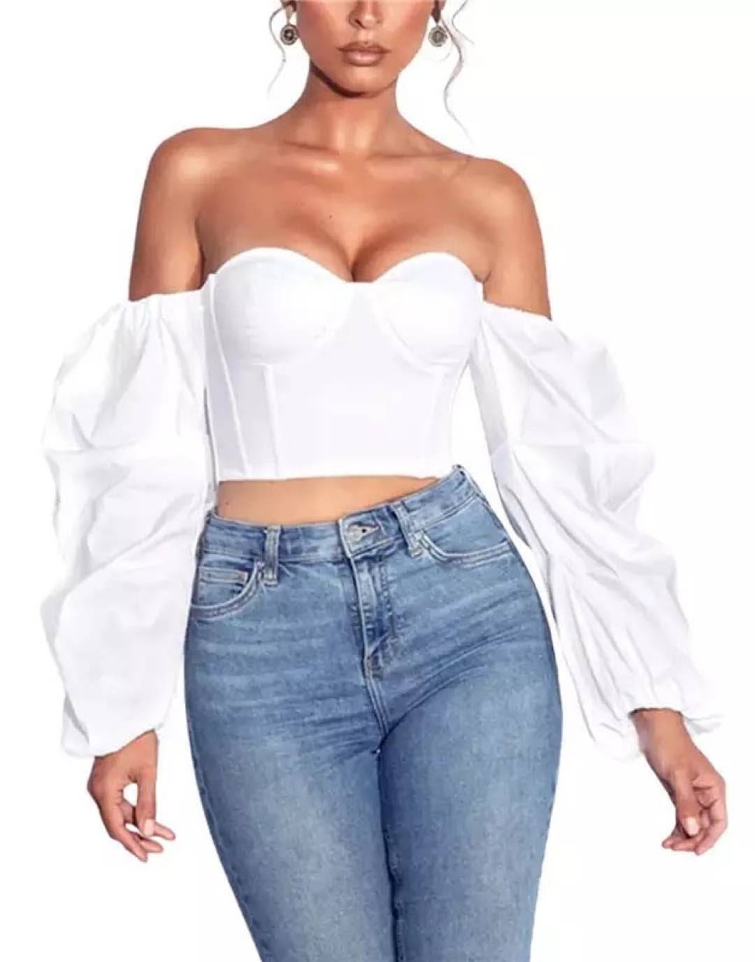 Off Shoulder Puff Sleeve Top