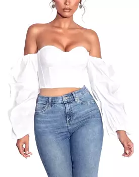 Off Shoulder Puff Sleeve Top