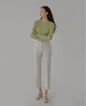 Pale Ankle Slack Pants