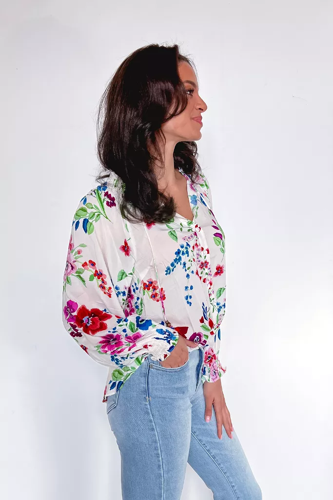 Petal Pusher Floral Blouse