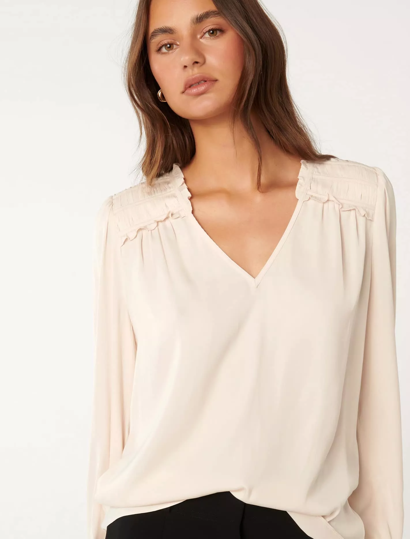 Reese Ruched Shoulder Top