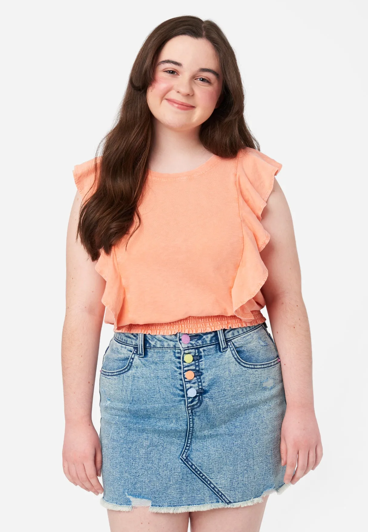 Ruffle Sleeveless Top