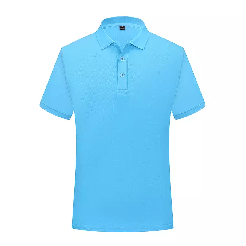 Short-sleeved polo shirt printed with logo