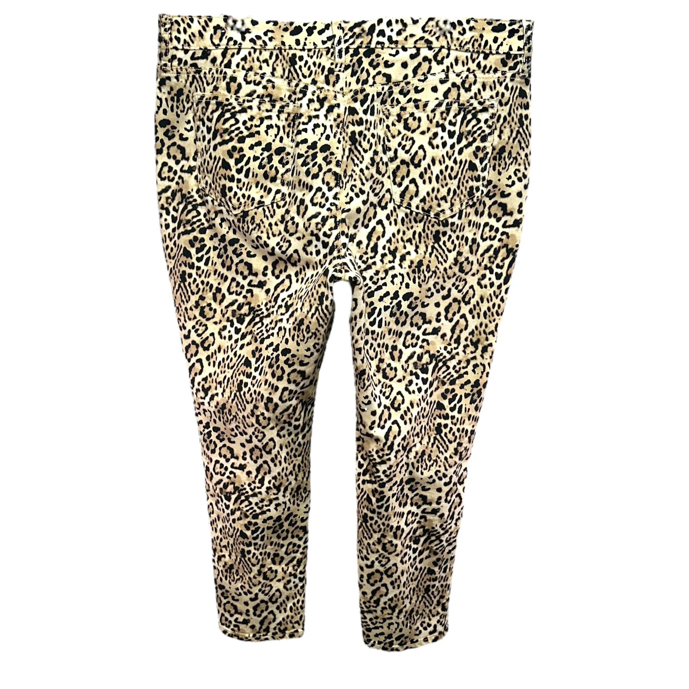 So Slimming Slim Leg Ankle Pants By Chicos In Animal Print, Size: 14petite