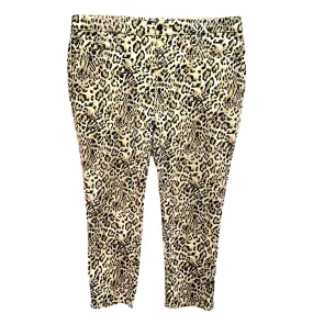 So Slimming Slim Leg Ankle Pants By Chicos In Animal Print, Size: 14petite