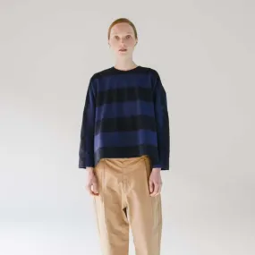 Soto Sweater - Blue/Black Stripe