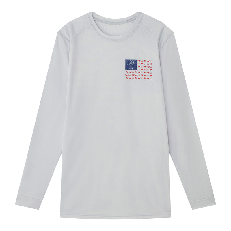 Sportsman Youth American Flag Performance Shirt