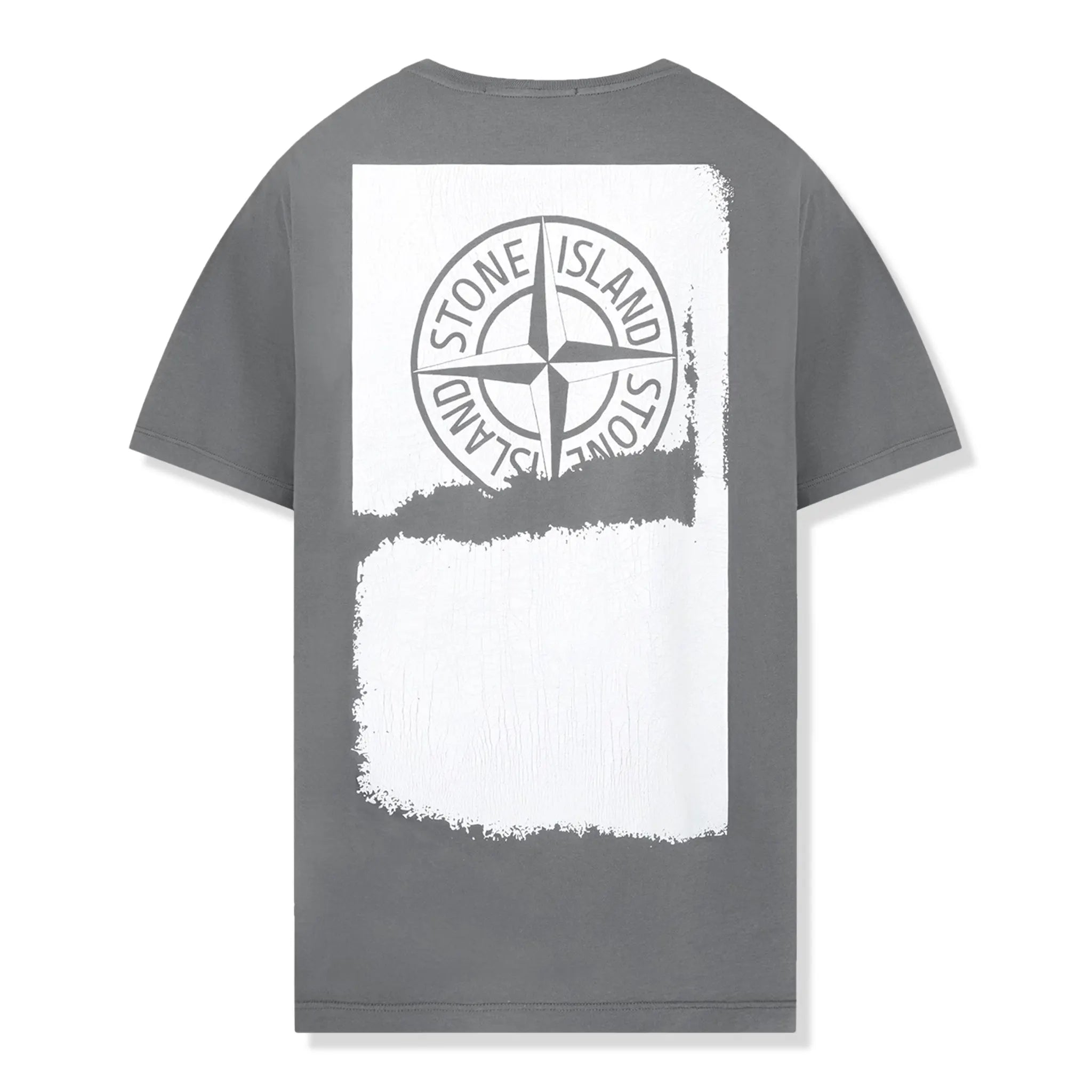 Stone Island Paint 1 Short Sleeved Grey T Shirt