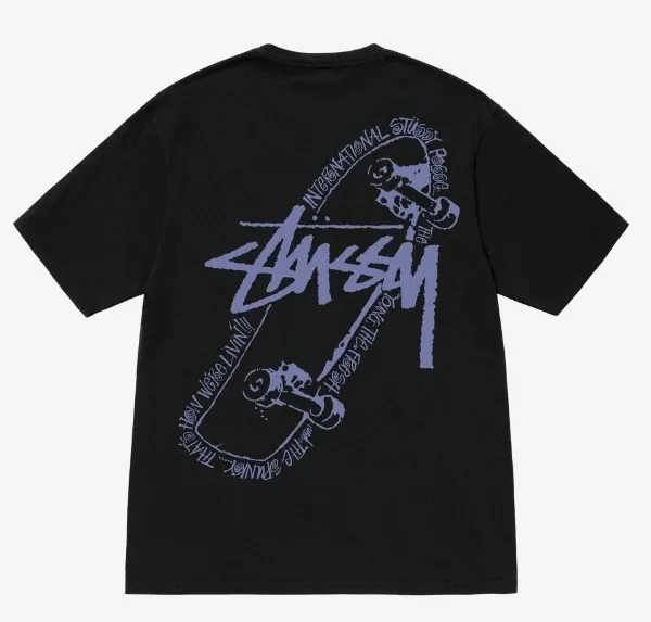 STUSSY  |Unisex Street Style Logo Skater Style T-Shirts