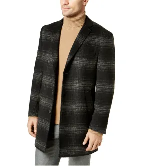 Tallia Mens Plaid Coat