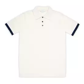 Tandery short-sleeved knitted Polo in Egyptian Cotton