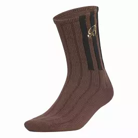 TOP-DRAW ANKLE SOCKS 'BROWN'