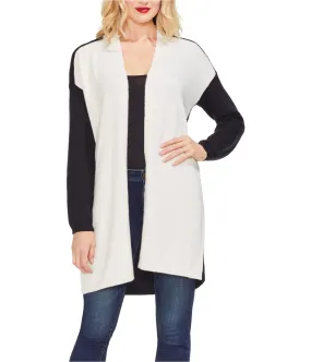 Vince Camuto Womens Colorblocked Cardigan Sweater