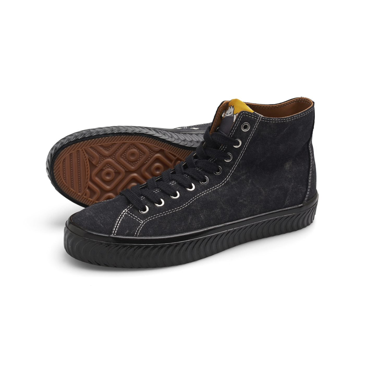 VM003-Hi Canvas Spitfire (Washed Black)