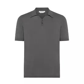 Yvan short-sleeved polo in compact cotton