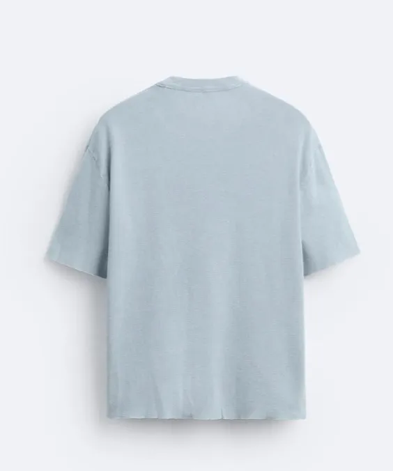 ZARA  |Cotton Short Sleeves T-Shirts