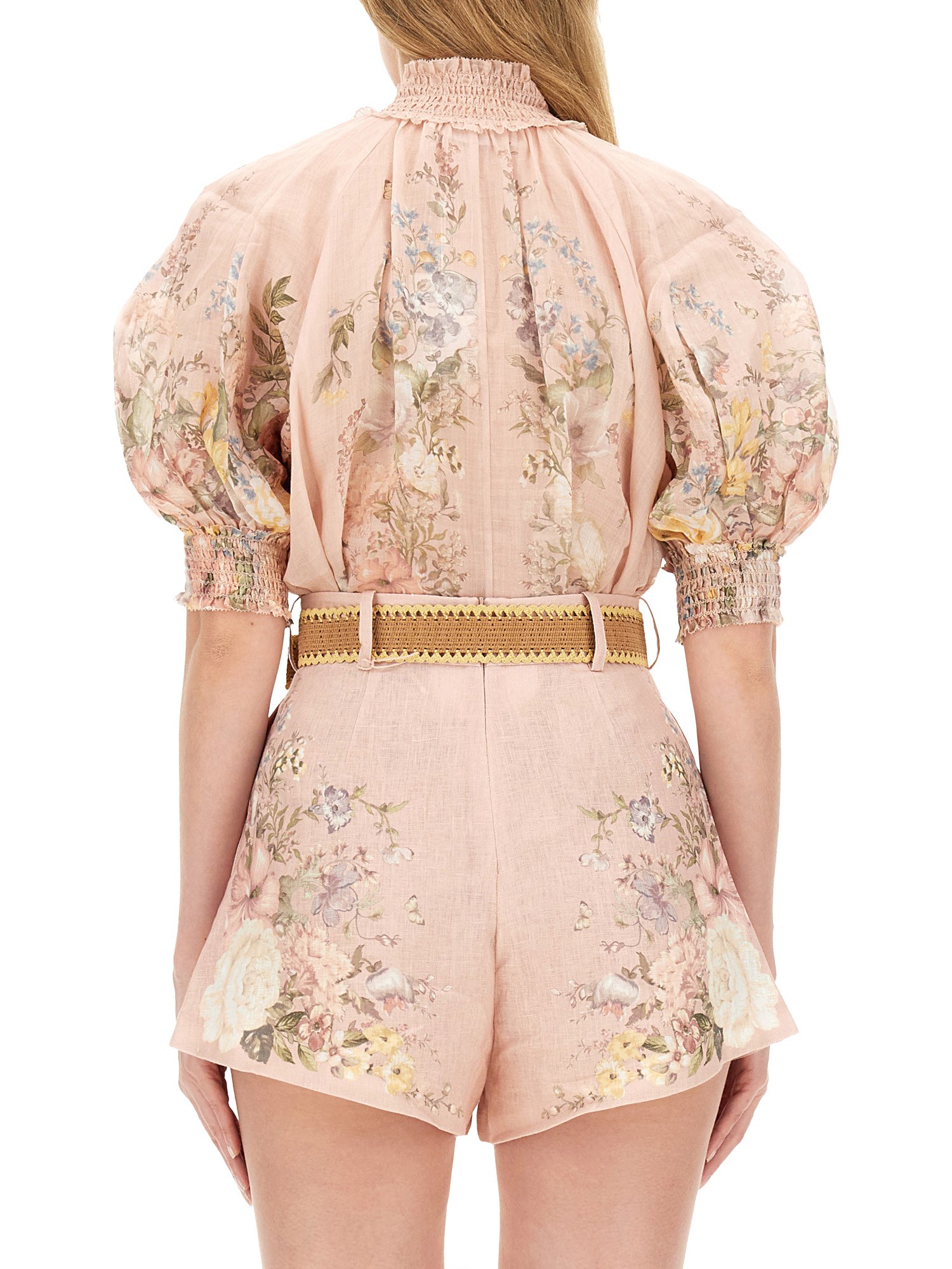 ZIMMERMANN    BLOUSE WITH FLORAL PATTERN